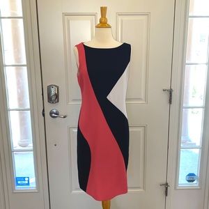 Vintage-Inspired Color Block Shift Dress